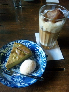 抹茶のチーズケーキ