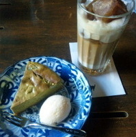 抹茶のチーズケーキ