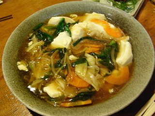 野菜あんかけ豆腐