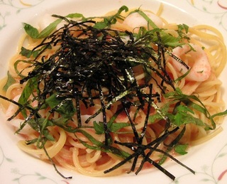 いかと青じそのたらこスパゲティ