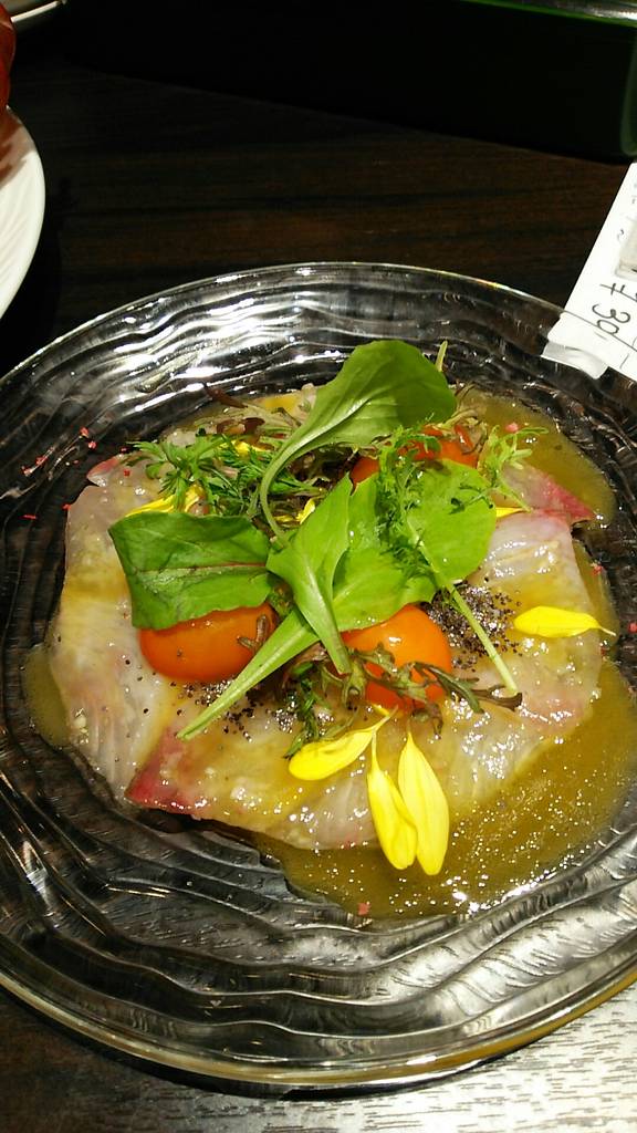 本日の鮮魚のカルパッチョ