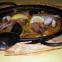 魚貝のパエリア