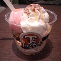 Ｔ’ｓパフェ　大福アイス桜