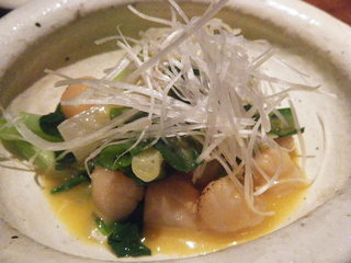 ホタテとヌタの和え物