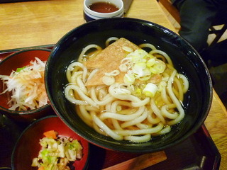 すき焼き丼ときつねうどんのセット