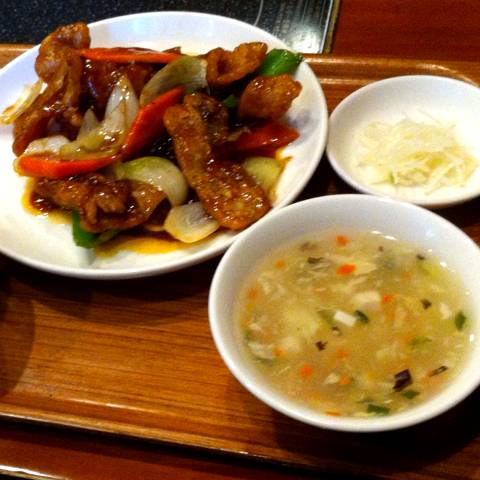 黒酢のカリカリ酢豚