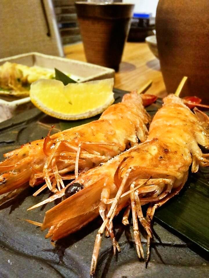 天使の海老の串焼き