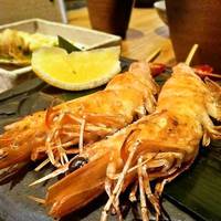 天使の海老の串焼き