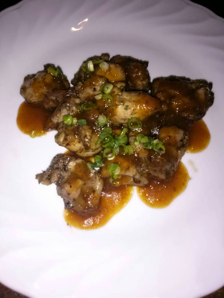 華味鶏の炙り　さっぱりソース