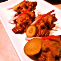 牛肉の九条ネギ焼　松茸添え