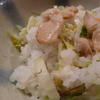 鮭と白菜漬けのごはん