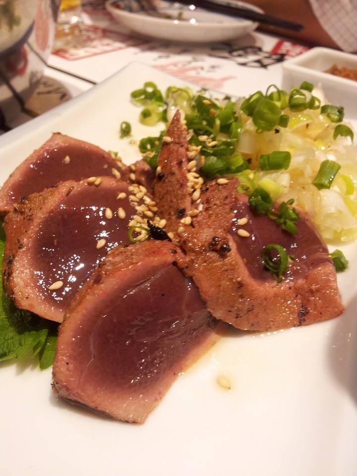 朝引き豚のレバテキ