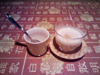 バナナ入りココナッツミルクタピオカ