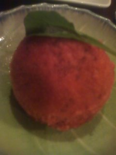 ハスカップのアイスクリーム