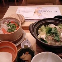 春キャベツとあさりの蒸し鍋とえんどう豆の…