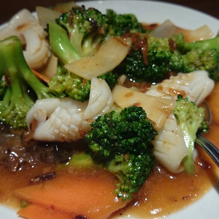 絞甲イカとXO醤