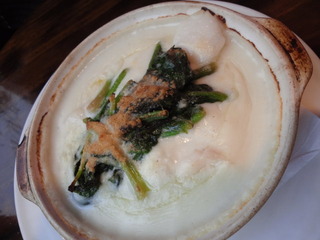 帆立とほうれん草のドリア