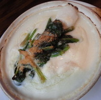 帆立とほうれん草のドリア