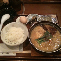 もつ鍋定食（しょうゆ　ｏｒ　みそ）