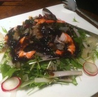 三陸海草とさらだ海老のサラダ