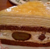 栗のミルクレープ