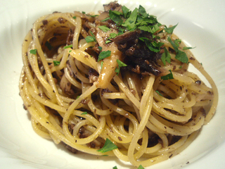 きのこのパスタ