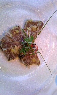 本日鮮魚のカルパッチョ　ガーリックマナオ