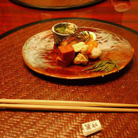 ぶりの西京焼きとスモークサーモンの手毬寿司