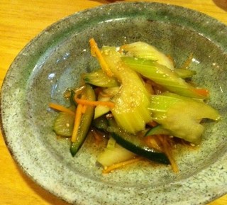 セロリの浅漬け