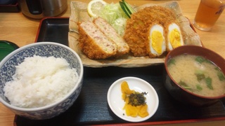 メンチかつ定食