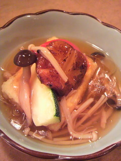 豆腐と有機野菜の揚げ出し