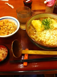 カレーうどん定食