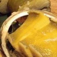 煮鮑、鮎一夜干し