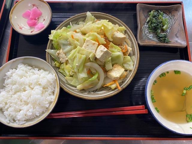 島豆腐チャンプルー定食