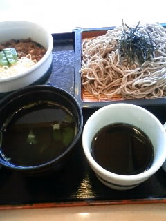 二八そばと小牛しぐれ丼