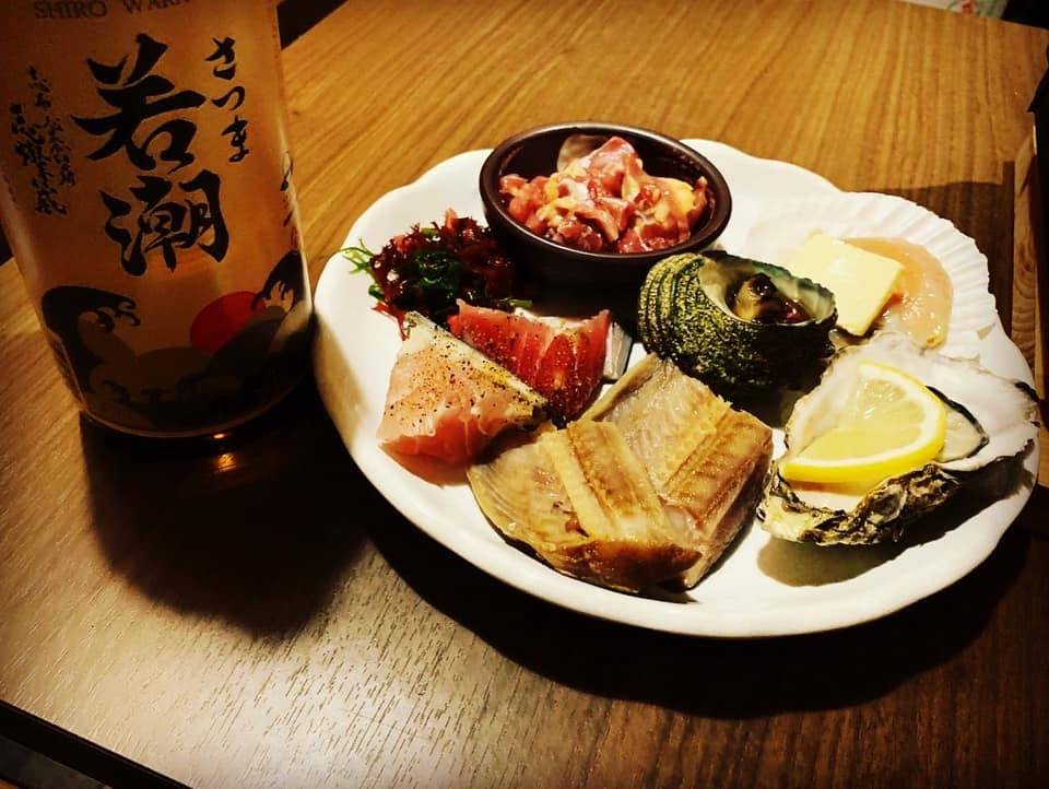 海鮮と白若潮（シロワカシオ）