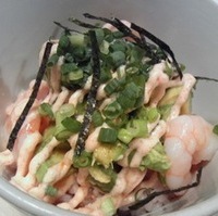 えびアボカド明太丼