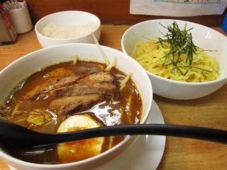 Ｗスープのカレーつけ麺