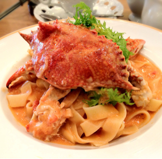 渡り蟹のトマトクリーム