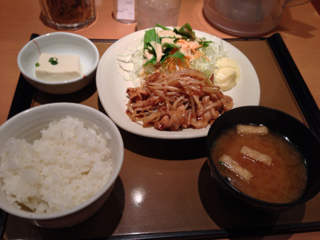 しょうが焼定食