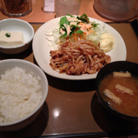 しょうが焼定食