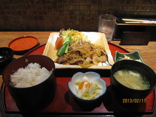 豚肉の生姜焼き膳