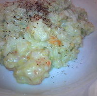 小海老とアボガドの雑穀米クリームリゾット