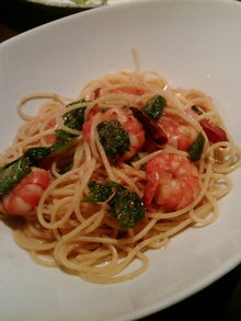 エビと明太子のパスタ