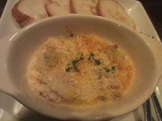 つぶ貝のガーリックグラタン