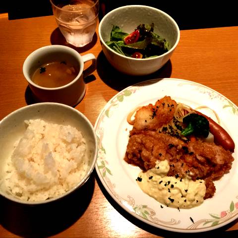 Ｂセット　チキン南蛮自家製ソースセット　ライス大盛り無料！