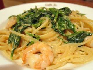 小海老とほうれん草のアメリケーヌクリーム