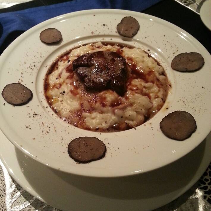 黒トリュフとフォアグラのリゾット