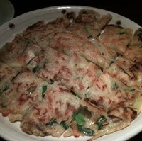 野菜だらけのチヂミ　特製ピリ辛タレ