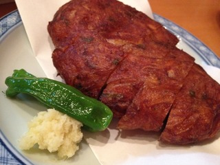 自家製特大さつまあげ